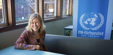 Jessica Rundquist, lärare Nyköpings gymnaisum. FN-skola firar 15 år - Svenska FN-förbundet. Foto Svenska FN-förbundet Shabnam Atashfaraz.JPG